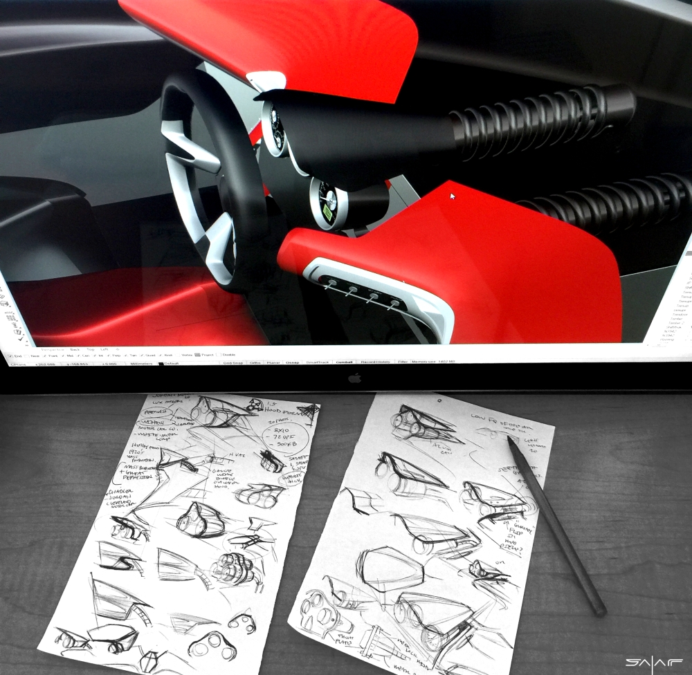 Project Caden by Carlos Salaff - Design Sketches - Car Body Design